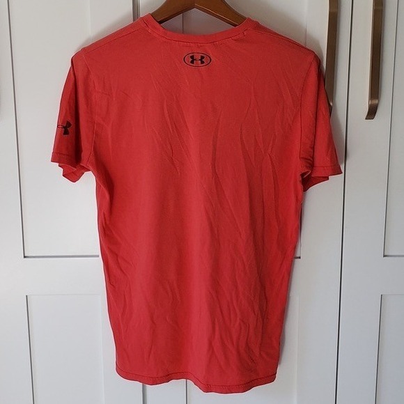 Under Armour T Shirt Mens S Red Project Rock Blood Sweat Respect Tee - Picture 4 of 6